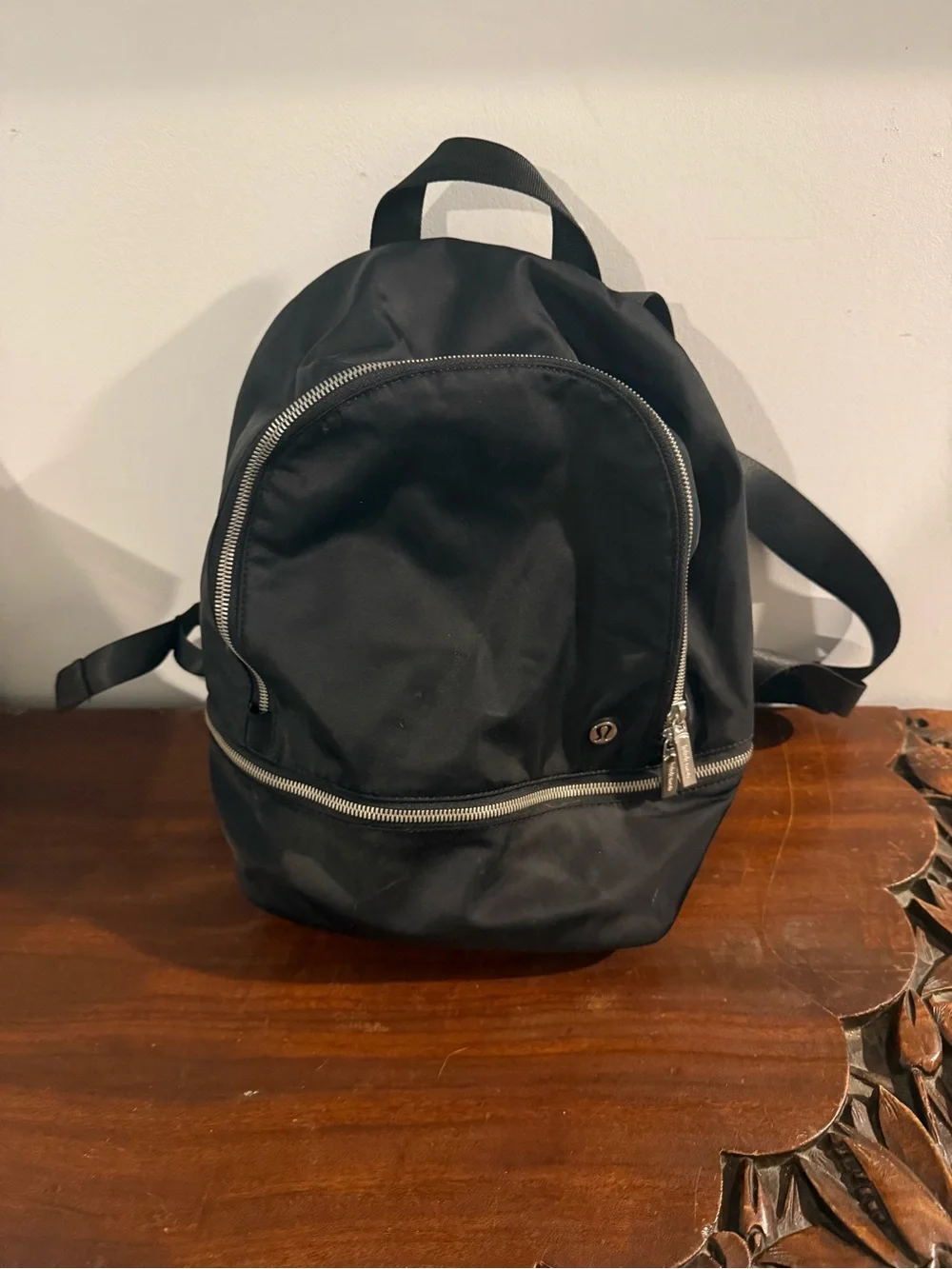 Lululemon City Adventurer Mini Black Nylon Backpack